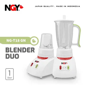 NAGOYA Blender Plastik Duo 1L dan Wadah Gelas untuk Bumbu / Dry Mill | NGY-T18 NAGOYA