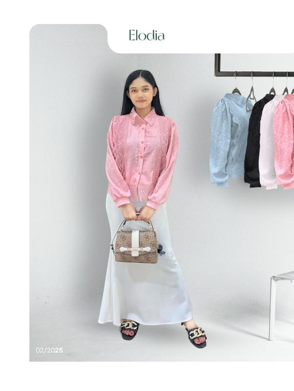 New Atasan Wanita Burkat Fashion Import 2