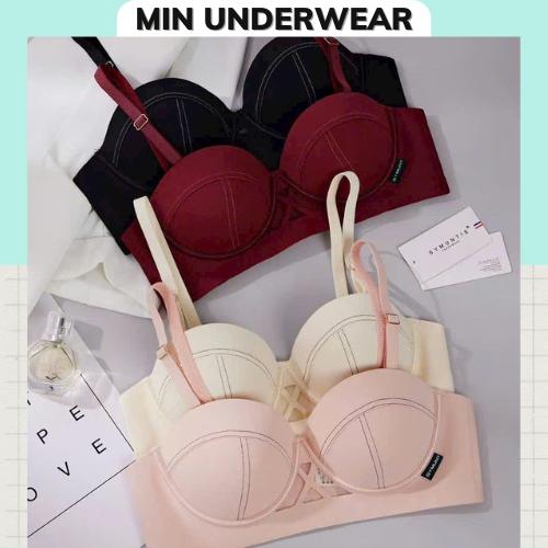 [558] Áo Ngực Su Không Gọng Cúp Ngang Mút Dày 3cm, Nâng Ngực, Thiết Kế Trẻ Trung Min Underwear