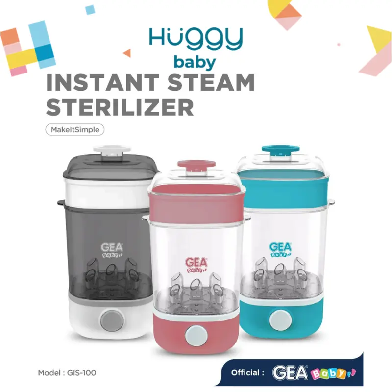 Gea Baby GIS100 Instant Steam Sterilizer | Sterilisasi Uap Botol Bayi 0