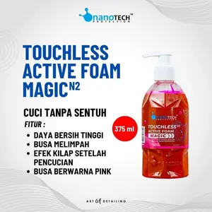 TOUCHLESS-ACTIVE-FOAM-MAGIC-nanoTECH-PROTECTION-SHAMPOO-TANPA-SENTUH-BUSA-BERWARNA-EFEK-KILAP-DAYA-BERSIH-TINGGI-WASH-AND-WAX-SHAMPO-CUCI-SALJU-MOBIL-MOTOR PROMO DISKON