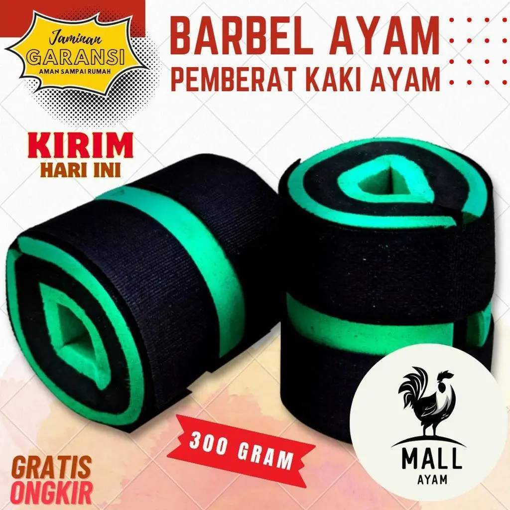 AYAM MALL Barbel Ayam 300 Gram Sempati Barbel Pemberat Kaki Ayam Bangkok Jantan Laga Jago Aduan Barbel Alat Latihan Latih Otot Kaki Ayam Petarung