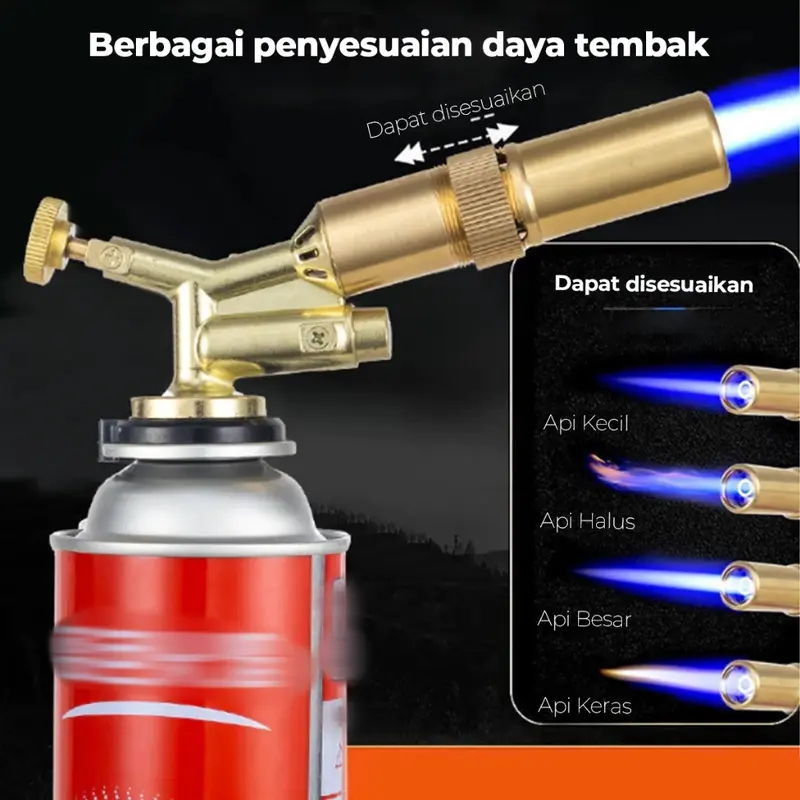 Ready stock Portable Kepala Gas Torch BBQ Blow Torch Flame Gun Korek 1