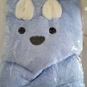 Handuk Bayi Dan Anak Microfiber Kuping 3D Karakter Timbul Lembut Menyerap Air Perlengkapan mandi bayi dan anak