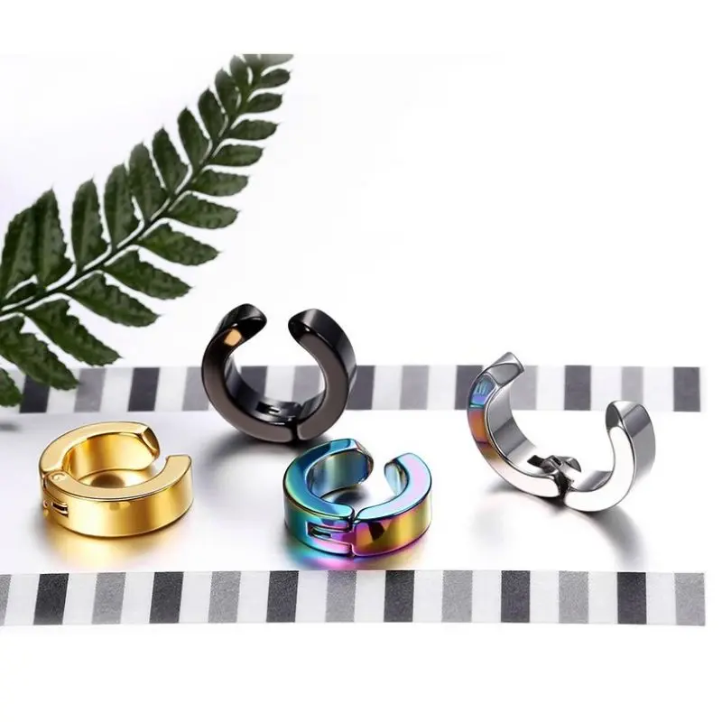 anting jepit titanium tanpa tindik untuk pria wanita terpopuler anti karat selamanya(1 pcs