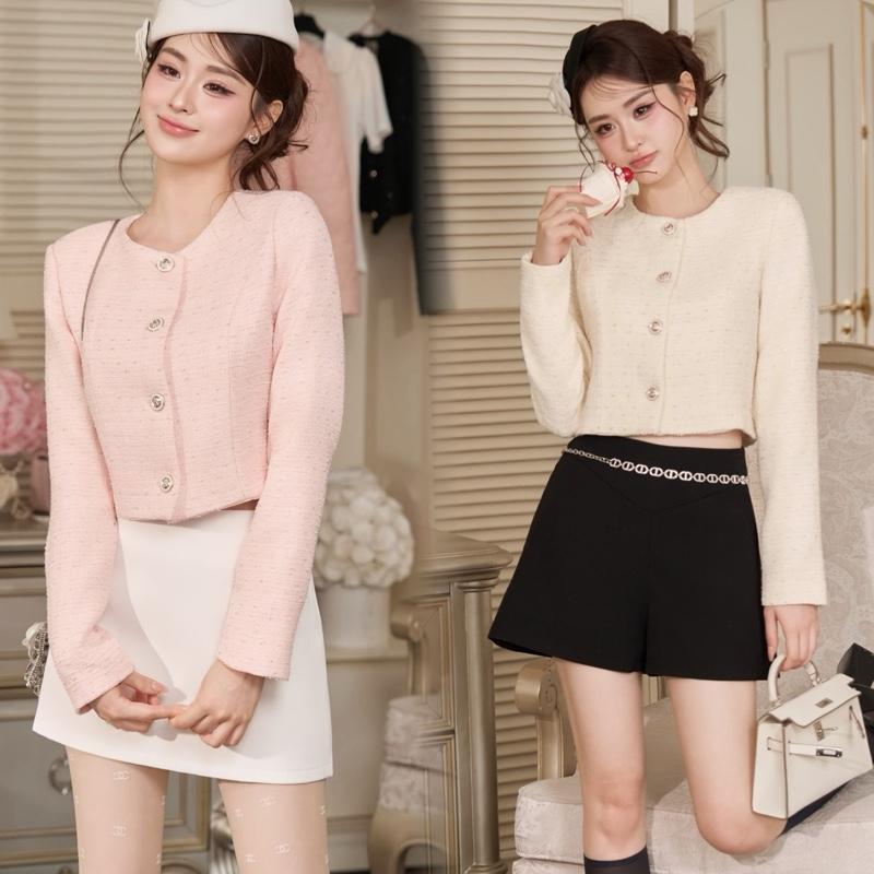 Joy Top - Áo khoác dạ nhũ bling Màu Hồng