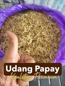 UDANG PAPAY - Udang Kering Tabanio Khas Kalimantan Selatan, Gurih dan Nikmat dapat di gunakan untuk Tambahan Bumbu masak dan Sayuran Masak anda.