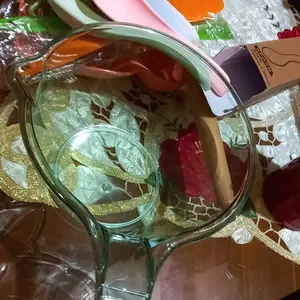 UNIQSOO Gayung Mandi Transparan Estetik Anti Pecah / Siwur Gayung Bening Aesthetic  / Gayung Wadah Multifungsi Serbaguna / Perlengkapan Mandi WC Toilet XY016