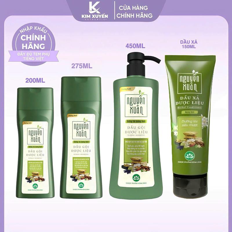 Dầu Gội - Dầu Xả dược liệu Nguyên Xuân 200ML/275ML/400ML - HƯƠNG BƯỞI