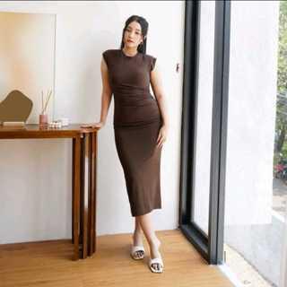 Marissa Bodycon Long Dress Wanita / ZolLaris.id Rib 0