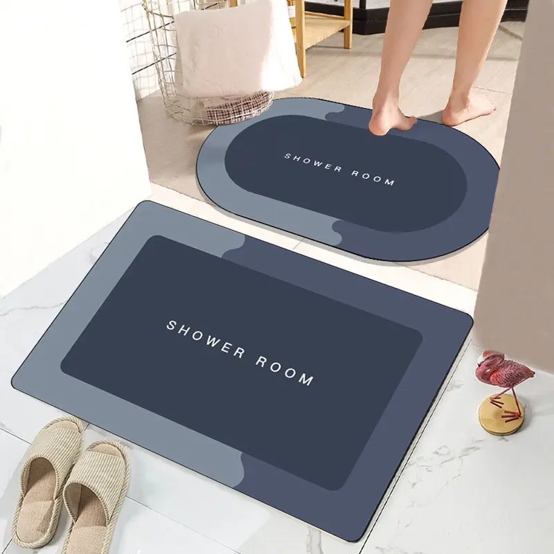HH - PROMO Keset Kaki Diatomite Nyerap Air / Alas kaki Diatomite Anti Slip Anti Bau Nyerap Air Anti Bakteri / Keset Kaki Oval & Persegi Panjang / Lap Kaki Lentur Murah!! R802 0