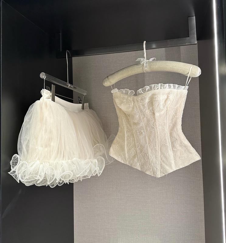 LỌ LEM LUXURY l 7 l Set Áo Ren & Chân Váy Lưới Bồng Bèo