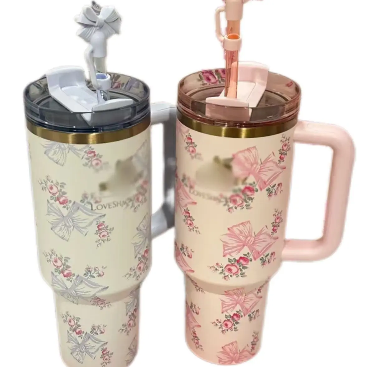 304 stainless steel insulated cup, ice cream cup, car cup gift box, bow design