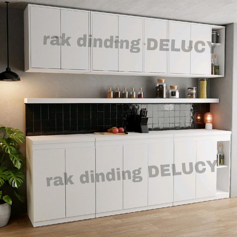 Kitchen Set Lemari Dapur Kabinet Dapur Atas Bawah Minimalis  Multifungsi Serbaguna 1