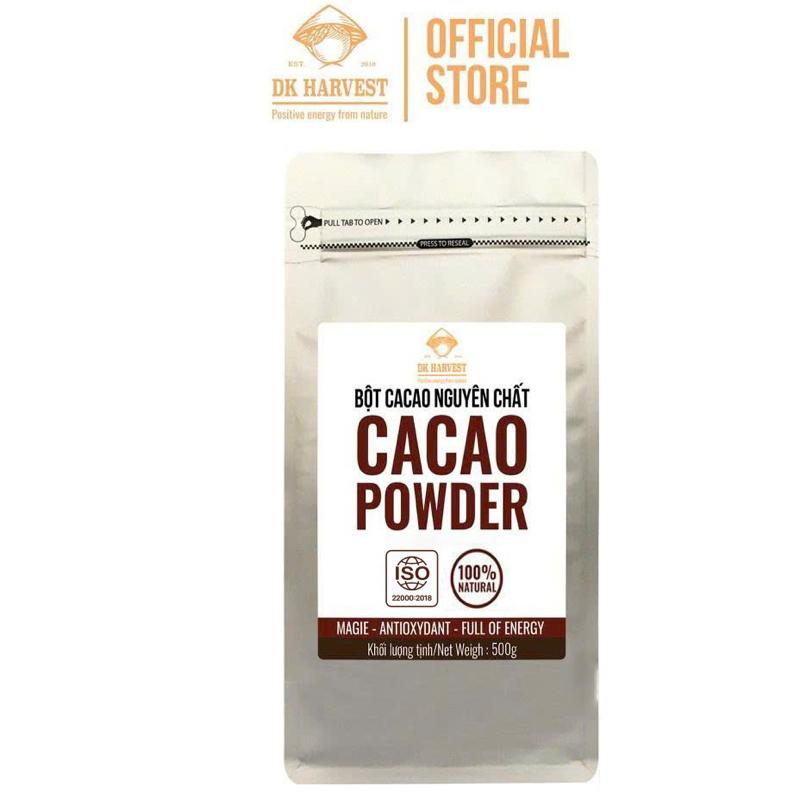 Bột Cacao Nguyên Chất DK Harvest 100g – Chuẩn ISO22000:2018, 11-13% Bơ Cacao | Đậm Vị, Giàu Chất Chống Oxy Hóa, Cải Thiện Tâm Trạng