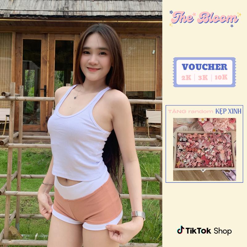 THE BLOOM Set Bộ Đồ Ngủ Nữ Áo Balo Dáng Ôm Và Quần Mini Siêu Ngắn Chất Thun Mịn Mát Co Giãn Tốt, Đồ Đi Biển Nữ Ôm Body Mùa Hè - SE050 bộ  quần  áo  ngủ  nữ đồ  bộ  latin  nữ đồ  ngủ  sét  suy