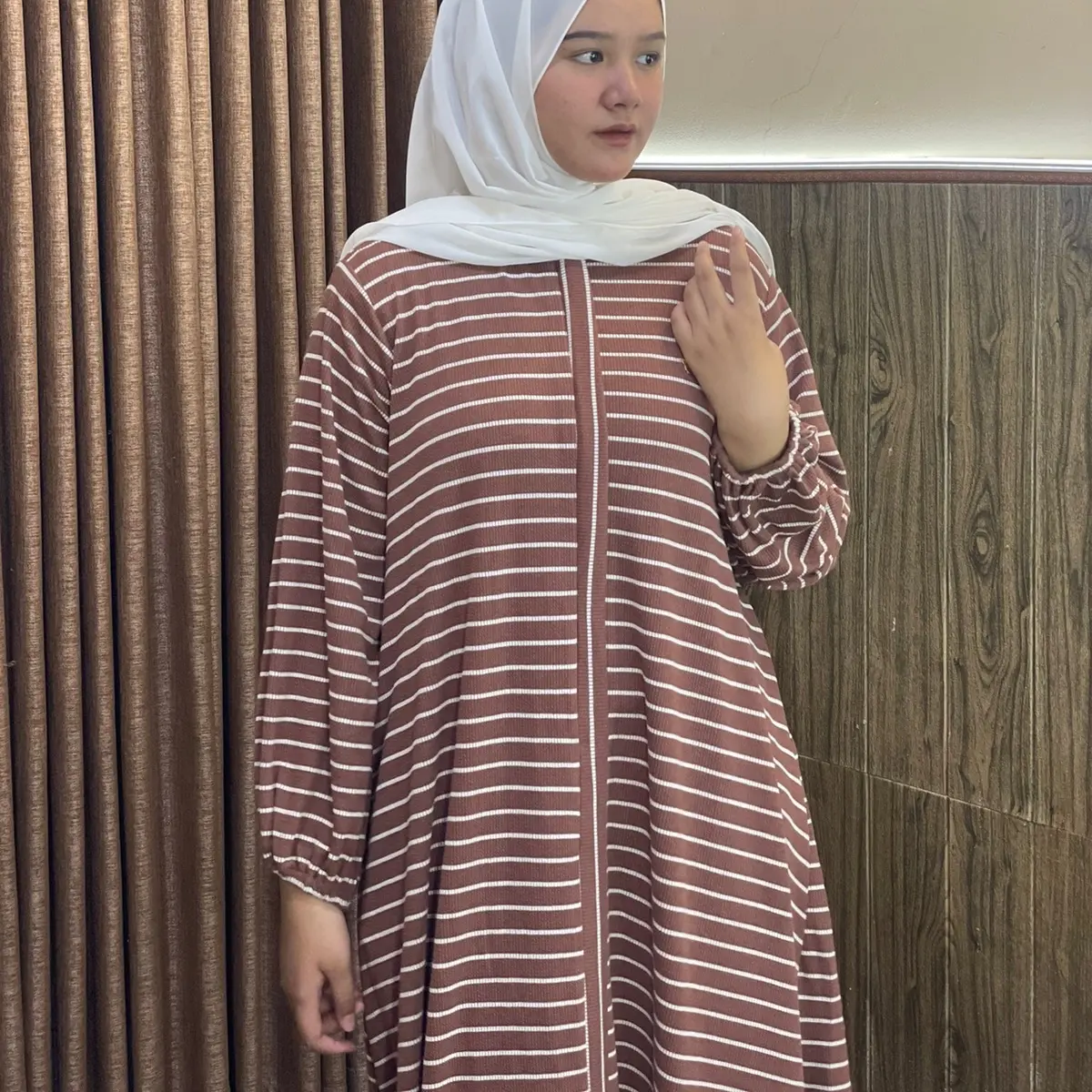 Knit Stripe Brown