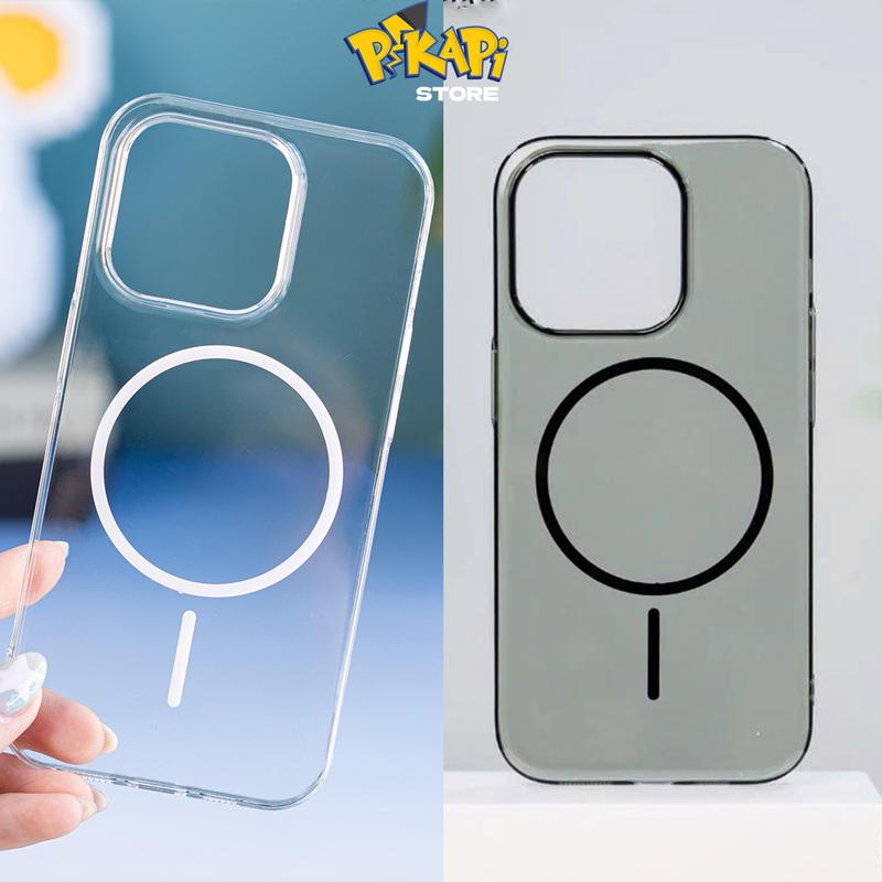 Ốp Lưng iPhone Trong Suốt - Siêu Mỏng - Không Ố Vàng - Nhựa Cứng - Trong Suốt - Tích hợp Magsafe