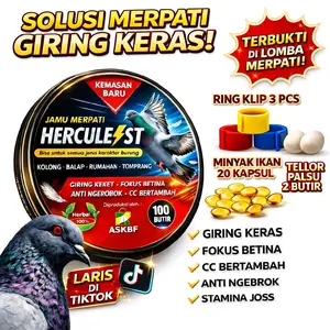 Jamu Merpati Herculest 100 butir Jamu Giring Jamu Stamina Merpati Stabil tinggi