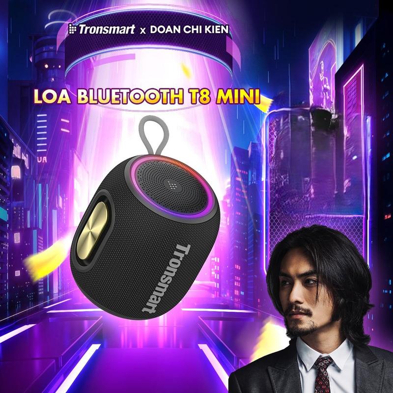   TRONSMART X DOÃN CHÍ KIÊN  Loa Bluetooth Tronsmart T8 Mini |  Công suất 15W | Sử Dụng Đến 18h | Âm Thanh 360° | Bảo Hành 12 Tháng 