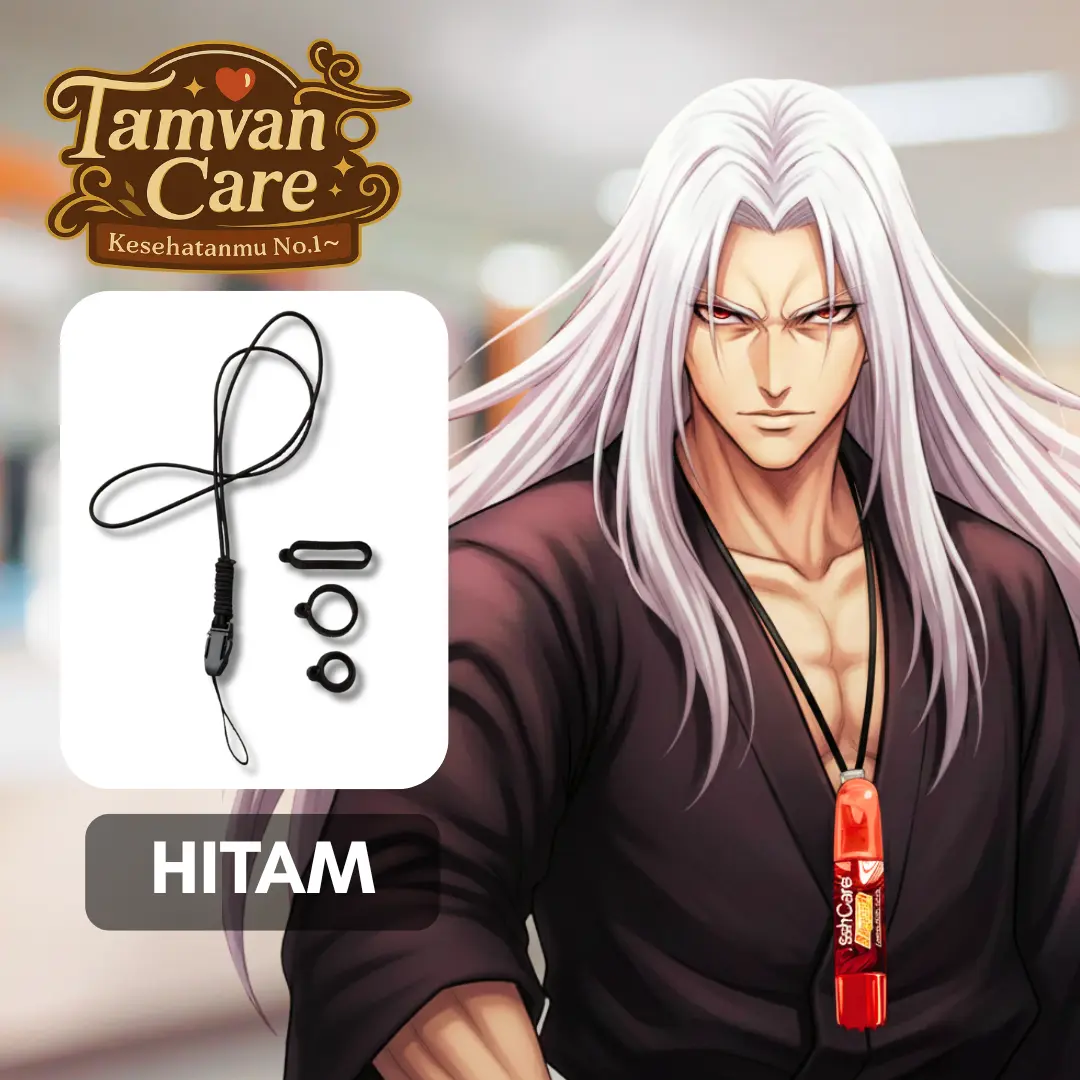 FRESHCARE SMASH STRONG + LANYARD HITAM