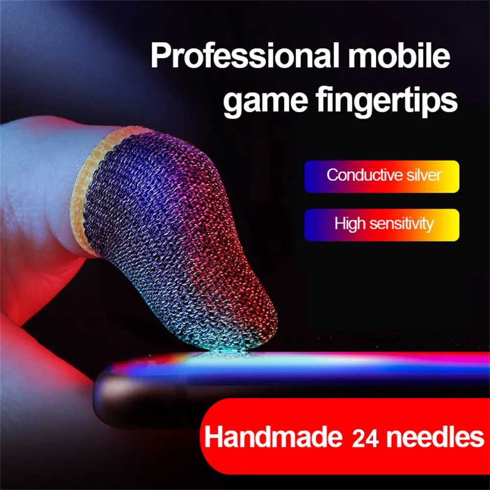 Găng Tay Ngón Tay Chơi Game, Một Cặp, Thoáng Khí, Chống Mồ Hôi, Chống Trượt, Bọc Đầu Ngón Tay, Găng Tay Ngón Tay Cái, Thích Hợp Cho Trò Chơi Di Động, PUBG