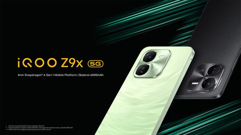 Product Introduction of vivo iQOO Z9x (12/256) Snapdragon 6 Gen 1 4nm (ANTUTU 570,456+), 6000 mAH, 1000 nits 120hz eye-care display, Dual Stereo Speaker] 0
