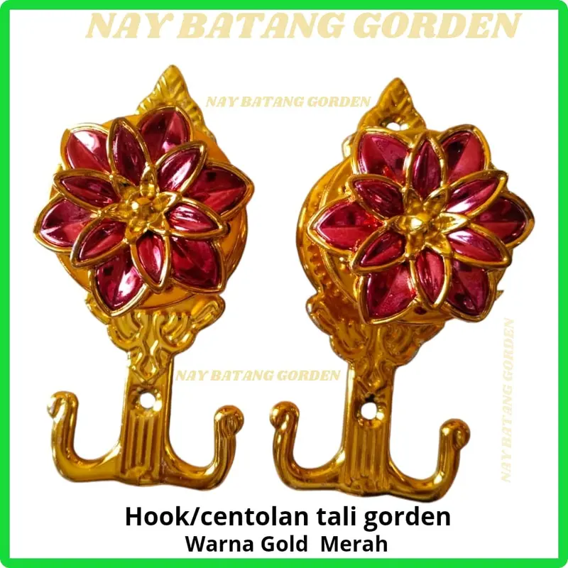 HOOK MOTIF MELATI/CENTOLAN TALI GORDEN MOTIF MELATI.jendela gorden indor tirai bambu 7