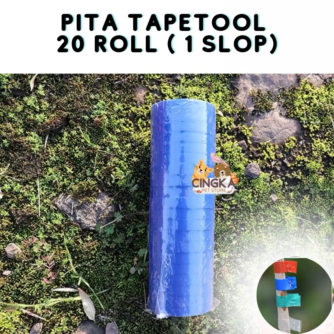 Pita Tapetool 1 Slop isi 20 Roll Cingka Alat pengikat tanaman