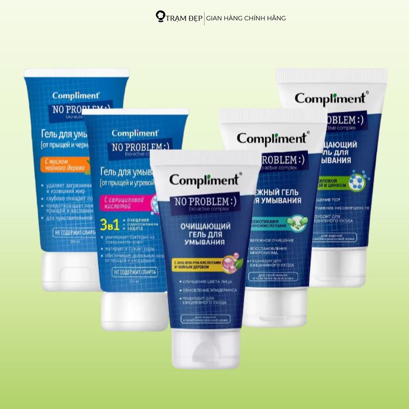 Gel Rửa Mặt Compliment No Problem 200ml