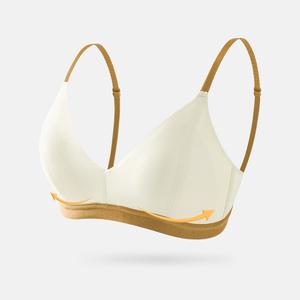 Áo Ngực Cúp Tam Giác Kiểu Pháp Dopamine, Dành Cho Nữ, Với Hai Dây Đai Tương Phản, Nâng Và Định Hình Ngực Nhỏ Mang Lại Sự Thoải Mái, Gợi Cảm Và Tối Giản.