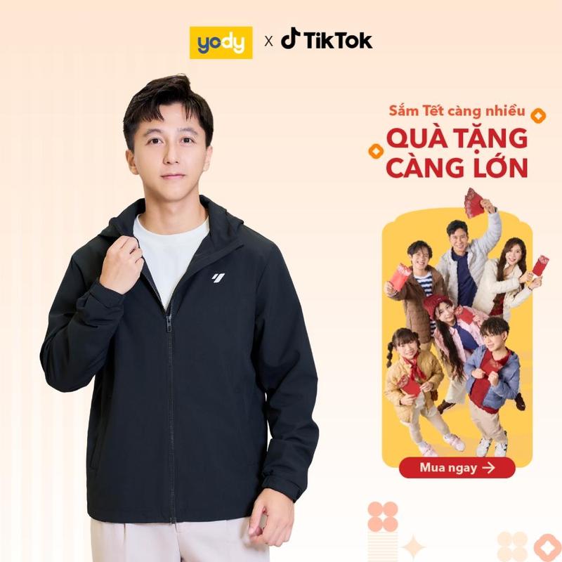 Áo Khoác Gió Nam YODY Gia Đinh 3C Promax Giữ Ấm Tốt Cản Gió Tốt Linh Hoạt Tự tin mọi thời tiết MCJA25F091