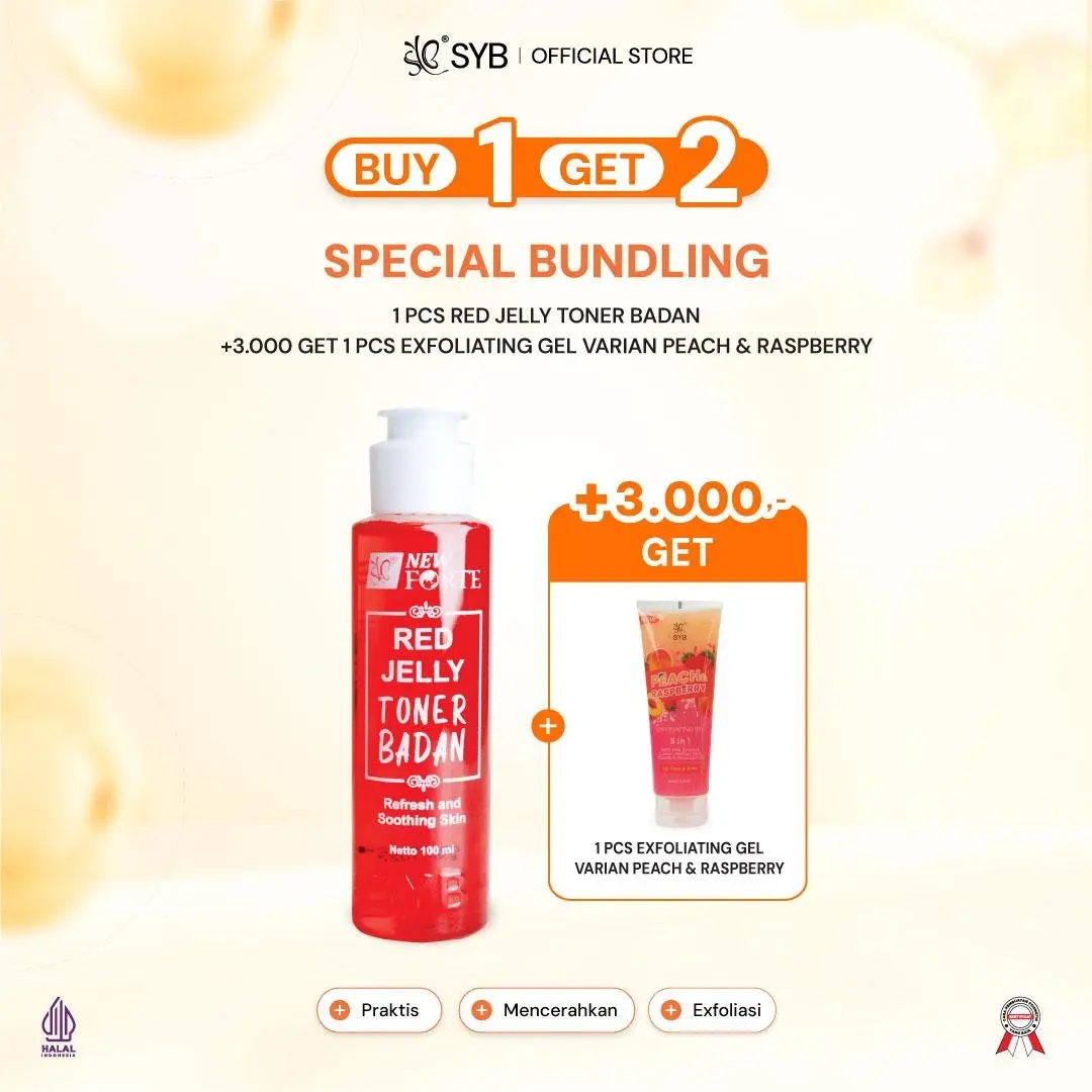 1pc RedJelly Toner 100ml+3K GET EXFO GEL PEACH