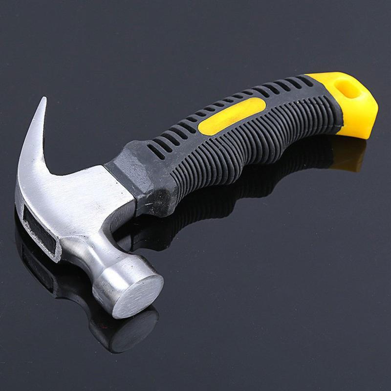 Product Introduction of Anti-shock and Non-slip Mini Claw Hammer Woodworking Plastic-coated Claw Hammer Multi-function Insta 44