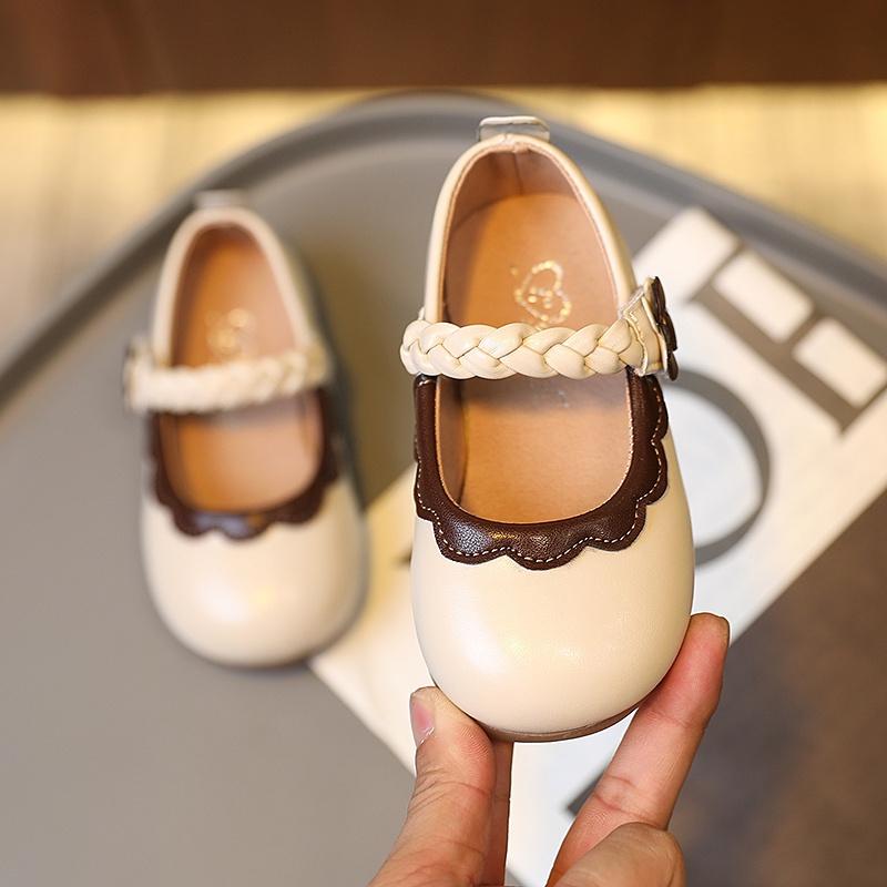 sepatu balet anak perempuan ruffle trendi / sepatu anak perempuan kulit vintage anti licin / sepatu flatshoes anak anak umur 2-10 tahun / sepatu lebaran anak perempuan / sepatu anak bayi perempuan / sepatu anak perempuan empuk di kaki 0