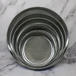 AYAKAN TEPUNG STENLESS serbaguna, Saringan Bulat Stenless 6 Ukuran Stainless Kitchenware