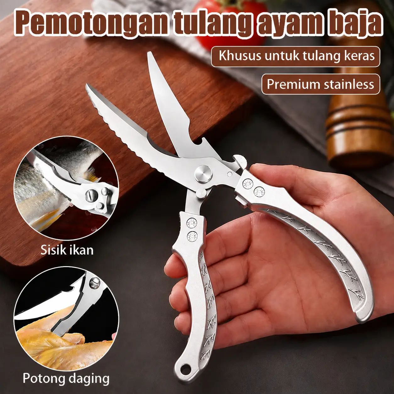 Gunting Dapur Pemotong Tulang Dan Daging Gunting Dapur Serbaguna Pemotong Daging Dan Tulang Gunting Dapur Multifungsi