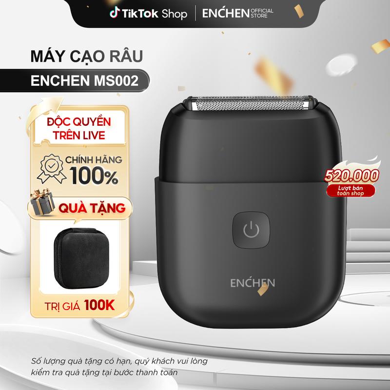 Máy cạo râu Enchen Mini MS002 - lưỡi dao linh hoạt - động cơ mạnh mẽ - chống nước toàn thân - BH 6 tháng