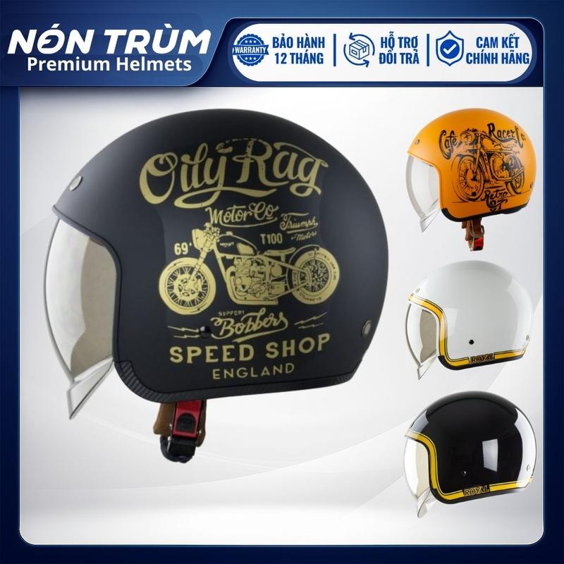 Royal M139 Tem Mũ Bảo Hiểm 3/4 Có Kính Âm Tiện Dụng Cho Cả Nam Và Nữ Size M L Xl Đi Xe Máy, Bảo Hành 12 Tháng Helmet