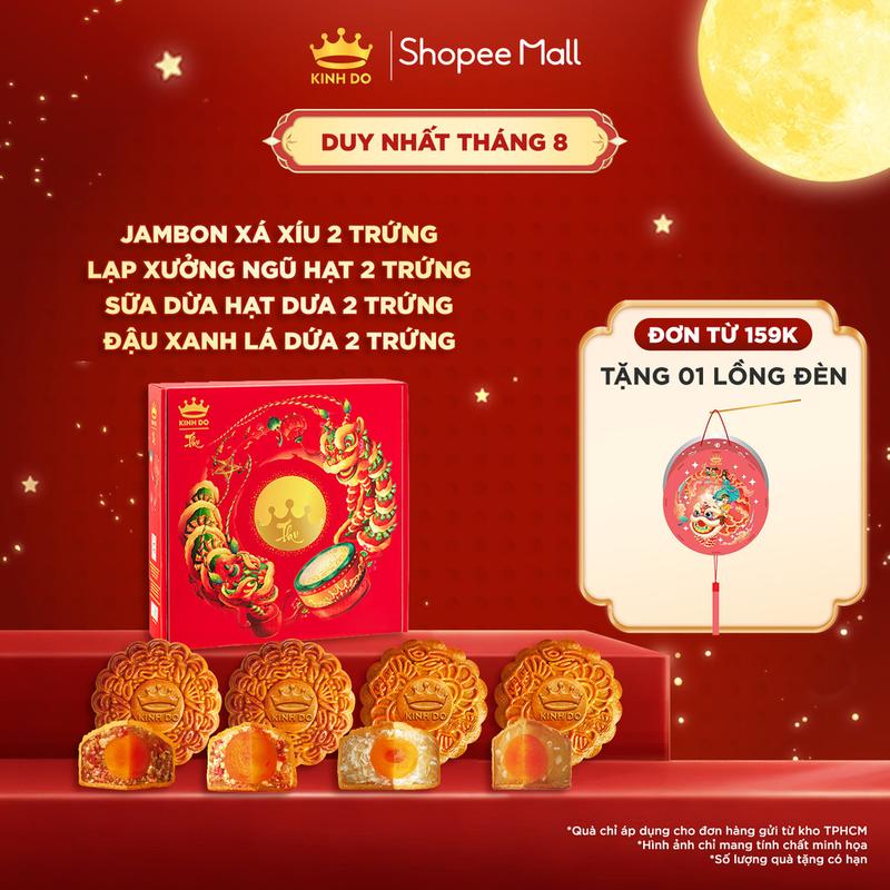 TOP Hộp 4 bánh trung thu Kinh Đô "Mặn Ngọt Đủ Đầy"