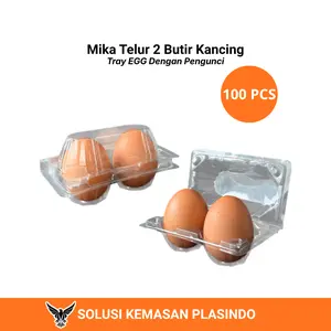 [ 100 PCS ] Mika Telur Isi 2 Butir Staples / EEG TRAY Staples
