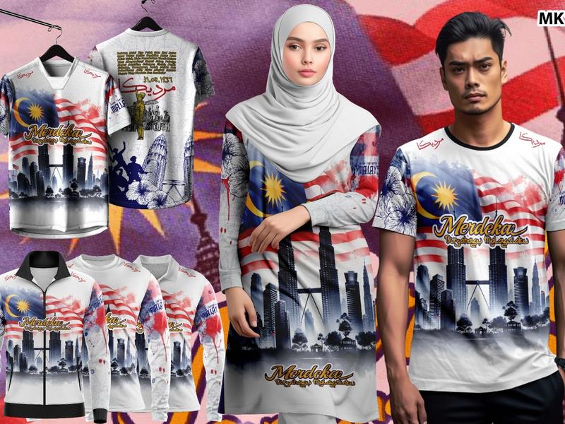 TSHIRT MERDEKA 2024 CODE MK 12 FULL SUBLIMATION - TikTok Shop Malaysia