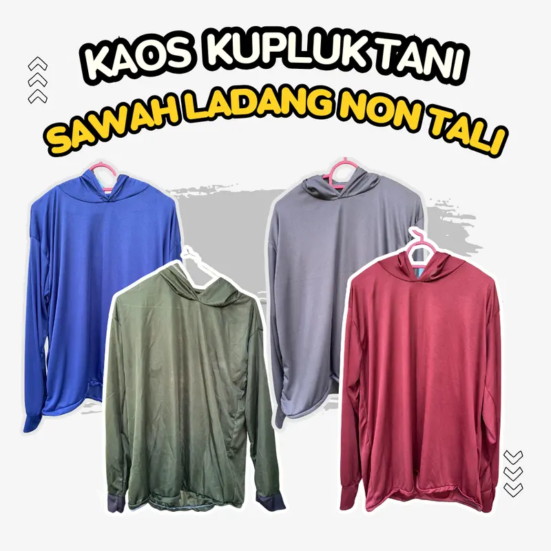 Kaos Tani Tanpa Tali Proyek Bangunan Ukuran Jumbo Ideal untuk Mancing & Sawah Panjang Tebal Santai 1