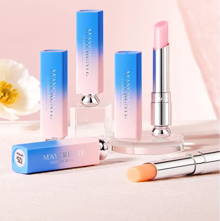 Gradient Moisturizing Lip Balm Color Changing Plant Base Formula Lip Balm Lip Sticks Lipstick