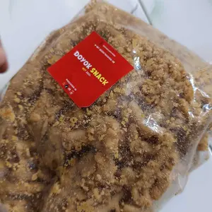 500g Kripik Usus Pedas Daun Jeruk Kriuk Camilan Snack Food Kering Keripik Cap Doyok Snack keripik usus  crispy Cemilan