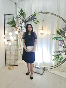 Product Review of Midi Dress Pesta Lengan Pendek Kerah Sweatheart Terbaru Simple Mewah Elegan Bisa Formal Kasual from @**9 0