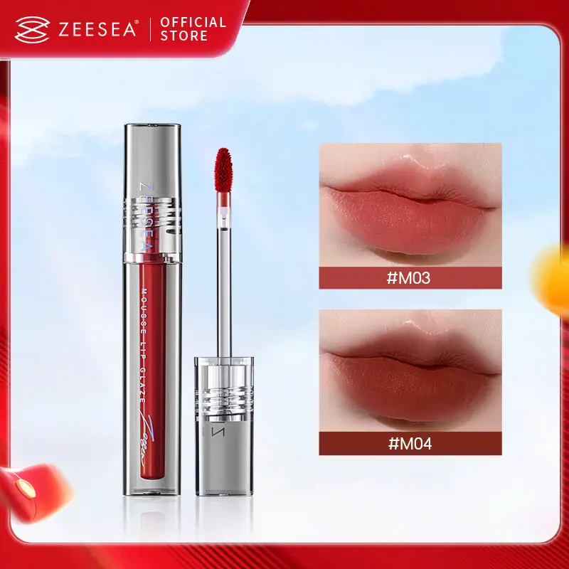 (Cod)Son Kem Lì Zeesea Mỹ Phẩm Son Môi Màu Nhung Lì Mịn Thời Trang 1.8G Cosmetic Nữ