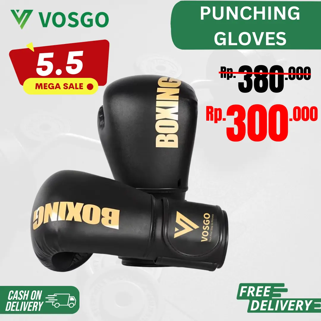Sarung Tinju Glove Boxing Training/Muaythai/Original VOSGO KDST X 12