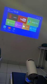 Product Review of Smart HY300-A RAM 2/16 GB Projector 4K HD Android Dual WIFI 6.0 6000 Lumens Bluetooth from A**🖤 2