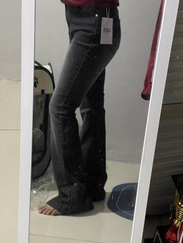 Product Review of ORE - CZ 930 Size 27-34 - Highwaist Strecht Cutbray Jeans Vintage Black Washed Slim-fitting Celana Kaki from K** 2